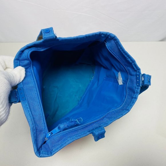 Vintage Rainbow Color Small Tote Bag Purse Airborne Zip Closure - Picture 4 of 10